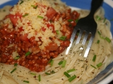 Boloňské/salámové  špagety, Boloňské/salámové, , špagety