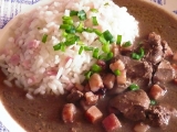 Játra na špeku se šunkovou rýží