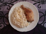 Kuře na česneku s rýží