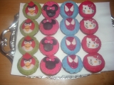 Muffiny s marcipánem (Spiderman,Angry Birds,Hello Kitty a Minnie)