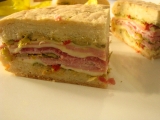 Obložený sendvič - italská muffuletta, Obložený, sendvič, -, italská, muffuletta