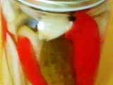 Okurkové řezy s paprikou