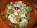Ovocný salát se sirupem a mandlemi, Ovocný, salát, se, sirupem, mandlemi