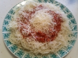 Špagety s jakoby boloňskou omáčkou, Špagety, jakoby, boloňskou, omáčkou