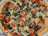Špenátová pizza, Špenátová, pizza