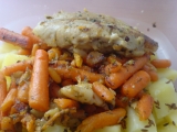Štikozubec s mrkví a bazalkou (Rychlý oběd do práce)