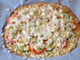 Zdravá květáková pizza bez mouky, Zdravá, květáková, pizza, bez, mouky