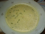 Celerová,krémová polévka se šunkou