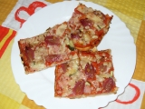 Celozrnná pizza s vínem, Celozrnná, pizza, vínem