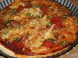 Celozrnná vegetariánská pizza - bez kynutí, Celozrnná, vegetariánská, pizza, -, bez, kynutí