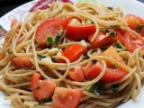 Celozrnné špagety aglio&tomato - lehké, letní a dobré, Celozrnné, špagety, aglio&tomato, -, lehké, letní, dobré