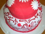 Červenobílý dort pro inspiraci, Červenobílý, dort, inspiraci