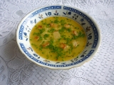 Česneková polévka se strouhankou a vejci, Česneková, polévka, se, strouhankou, vejci