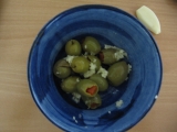 Česnekové olivy, Česnekové, olivy