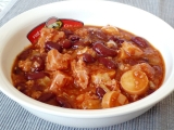 Chilli con carne bleskem