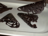 Čokoládové kornoutky na dorty a zákusky, Čokoládové, kornoutky, na, dorty, zákusky