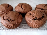 Čokoládové muffiny bez lepku, mléka a vajec, Čokoládové, muffiny, bez, lepku, mléka, vajec