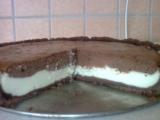 Čokoládový dort s tvarohovým krémem, Čokoládový, dort, tvarohovým, krémem