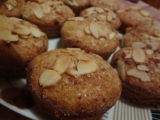 Cuketové muffiny s mandlemi