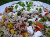 Divoká rýže se zeleninou