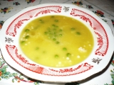 Dýňová polévka s hráškem
