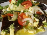 Fenyklovo - zeleninový salát s vaječnou zálivkou, Fenyklovo, -, zeleninový, salát, vaječnou, zálivkou