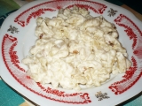 Halusky s tavenym syrem (vynikajici)