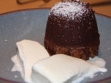 Hot chocolate fondant  ( coko fontanka)