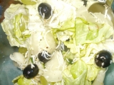 Hroznový salát s olivama, Hroznový, salát, olivama