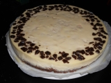 Hruškový cheesecake s čokoládou