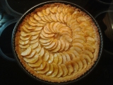 Jablečný dort s ořechy a skořicí, Jablečný, dort, ořechy, skořicí
