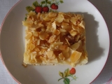 Jablkový koláč s mandlovými kousky, Jablkový, koláč, mandlovými, kousky