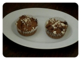 Kakaové  muffiny s kousky čokolády, Kakaové, , muffiny, kousky, čokolády
