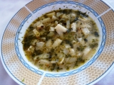 Kedlubno papriková polévka s bylinkami