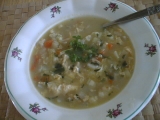 Kedlubnová polévka s brokolicí a květákem