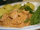 Kuřecí stroganoff a la Inka