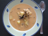 Kyselá polévka  se sušenými houbami, Kyselá, polévka, , se, sušenými, houbami