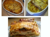 Lasagne s krůtím (kuřecím) masem a dvěma omáčkami