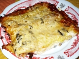 Lasagne s uzenou rybou