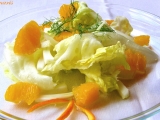 Ledový salát s fenyklem a pomerančem