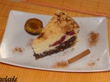 Makovo-tvarohovo-švestkový koláč