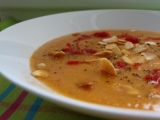 Marocká ostrá květáková polévka s mandlemi, Marocká, ostrá, květáková, polévka, mandlemi