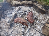 Maso na ohni (hanger/flap steak)