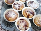 Muffiny s jablky a ostružinami, Muffiny, jablky, ostružinami