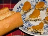 Nakládaný hermelín s mandarinkou