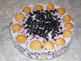 Nepečený tvarohový dort s ovocem, Nepečený, tvarohový, dort, ovocem