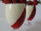 Panna cotta s jahodami