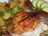 Pečené kuře s česnekovým překvapením, Pečené, kuře, česnekovým, překvapením