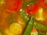Pikantní polévka s chilli a rýží, Pikantní, polévka, chilli, rýží