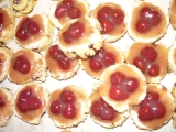 Piškotové jahodové dortíčky